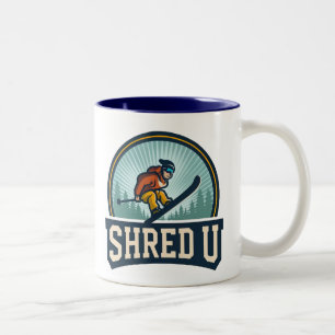 Shred University Skiën Tweekleurige Koffiemok