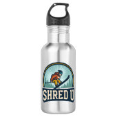 Shred University Skiën Waterfles (Voorkant)
