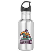 Shred University Snowboarden Waterfles (Voorkant)