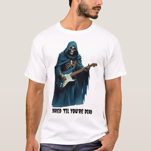 Shred Until Your Dead - T-shirt voor Halloween (Voorkant)
