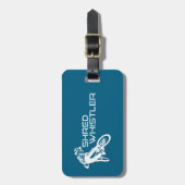 Shred Whistler British Columbia Mountain Biking Bagagelabel (Voorkant verticaal)