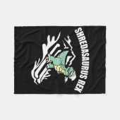 Shredasaurus Rex Ski Dinosaur Kinderen Grappig Ski Fleece Deken (Voorkant (Horizontaal))