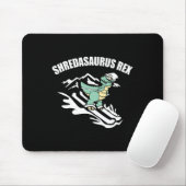 Shredasaurus Rex Ski Dinosaur Kinderen Grappig Ski Muismat (Met muis)