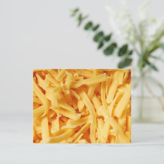 Shredded Cheddar Cheese Briefkaart (Staand voorkant)