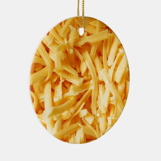Shredded Cheddar Cheese Keramisch Ornament (Rechts)
