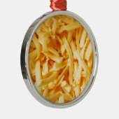 Shredded Cheddar Cheese Metalen Ornament (Rechts)