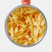 Shredded Cheddar Cheese Metalen Ornament (Voorkant)
