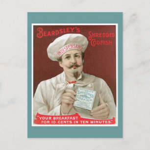 Shredded Codfish  Food and Art Briefkaart