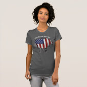 Shredded, Ripped and Torn American Flag T-Shirt (Voorkant volledig)