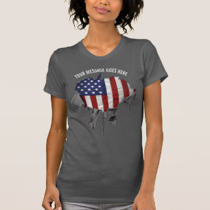 Shredded, Ripped and Torn American Flag T-Shirt