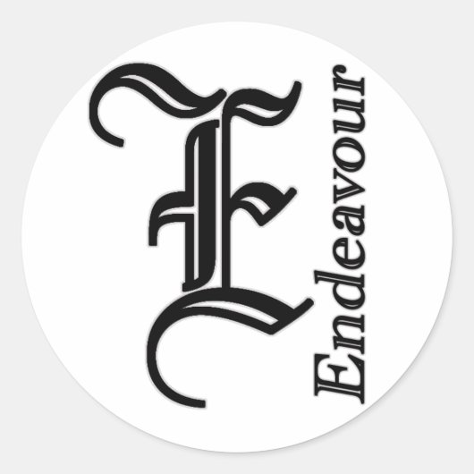 Shredders Endeavour Yachts Ronde Sticker (Voorkant)