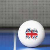 Shredders Union Jack-vlag Pingpongbal (Net)