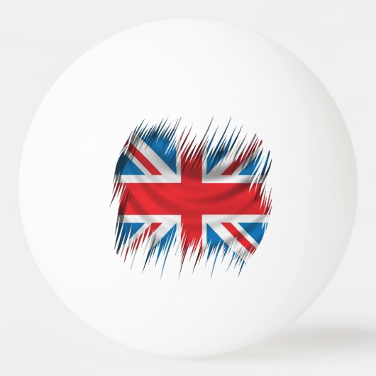 Shredders Union Jack-vlag Pingpongbal (Voorkant)