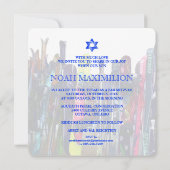 Shreddin' the Gnar! Snowboard Bar Mitswa/DIY Kaart (Achterkant)