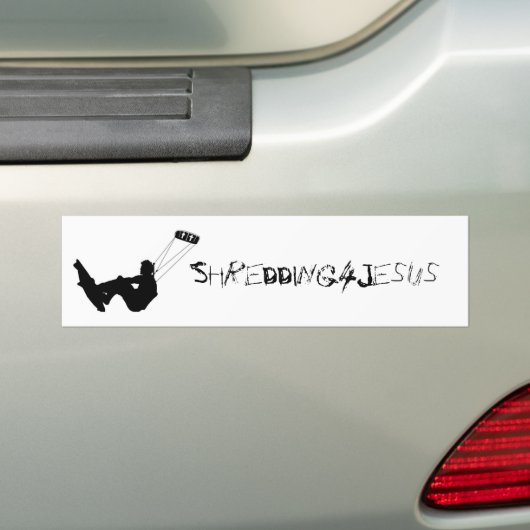 Shredding4Jesus Bumpersticker (Op auto)