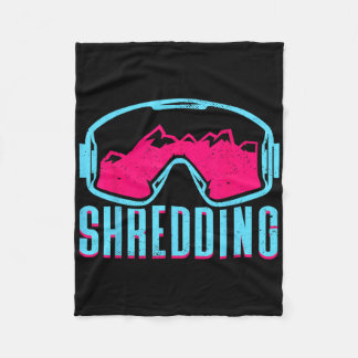 Shredding  fleece deken