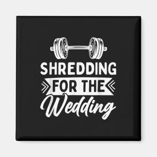 Shredding voor de bruid en bruidegom fitness magneet