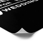 Shredding voor de bruid of bruidegom poster (Hoek)