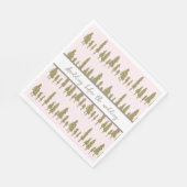 Shredding voor de bruiloft servet (Hoek)