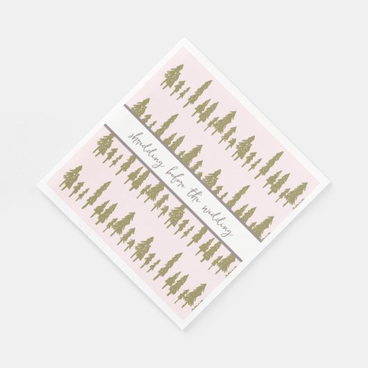 Shredding voor de bruiloft servet (Hoek)