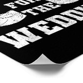 Shredding Voor De Bruiloft Workout Gym Fitness Lov Poster (Hoek)