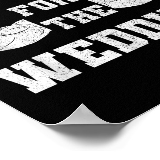 Shredding Voor De Bruiloft Workout Gym Fitness Lov Poster (Hoek)