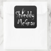 Shreddy McGnar Vierkante Sticker (Tas)