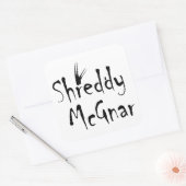 Shreddy McGnar Vierkante Sticker (Envelop)