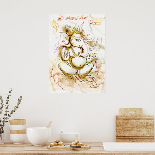 Shree Ganesh Poster (Keuken)