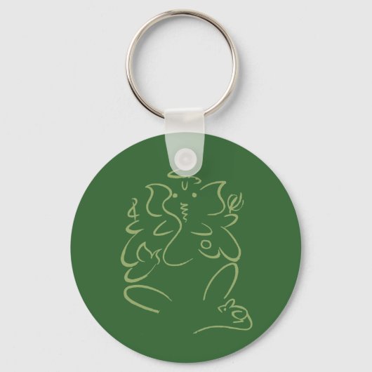 Shree Ganesh Sleutelhanger (Voorkant)