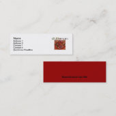 Shree Ganeshay Nama Skinny 3"x1"-Visitekaartje Mini Visitekaartje (Voorkant / Achterkant)