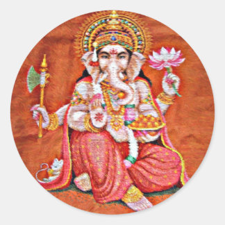 Shree Ganeshya Ronde Sticker