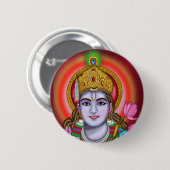Shree Krishna Tote Tas Ronde Button 5,7 Cm (Voorkant /achterkant)