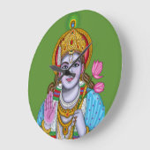 Shree Krishna wandklok (Hoek)