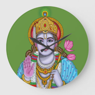 Shree Krishna wandklok