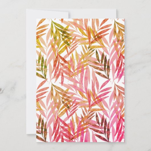 Shree Laxmi Puja Bloemen Uitnodiging (Achterkant)