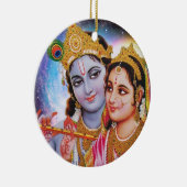 Shree Radhey Krishna Love Keramisch Ornament (Rechts)