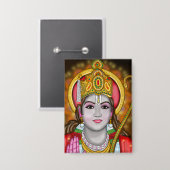 Shree Ram-knop Button (Voorkant / Achterkant)