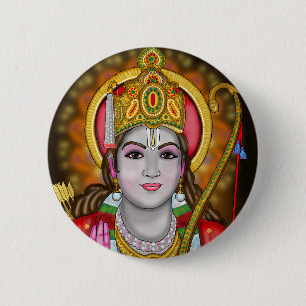 Shree Ram-knop Ronde Button 5,7 Cm