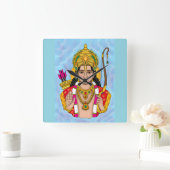 Shree Ram Wall Clock Vierkante Klok (Huis)