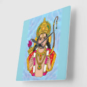 Shree Ram Wall Clock Vierkante Klok (Hoek)
