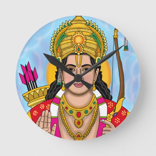 Shree Ram wandklok (Voorkant)