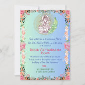 Shree Vishwakarma Pooja Bloemen Kaart (Voorkant)