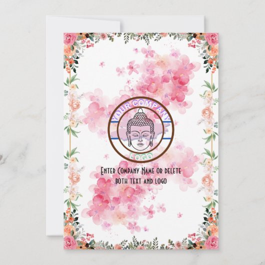 Shree Vishwakarma Pooja Bloemen Kaart (Achterkant)