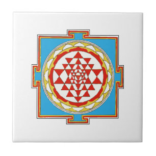 Shree Yantra Tegeltje