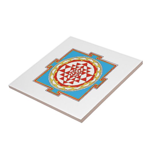 Shree Yantra Tegeltje (Zijkant)