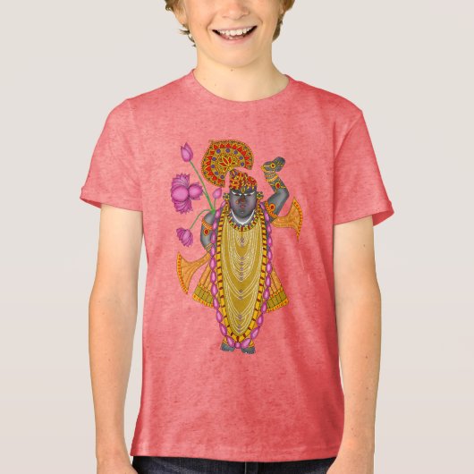 Shreenath Ji T-Shirt – Divine Krishna (Voorkant)
