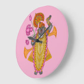 Shreenath Ji Wall Clock Grote Klok (Hoek)