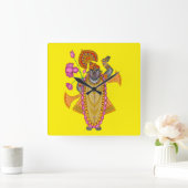 Shreenath Ji Wall Clock Vierkante Klok (Huis)