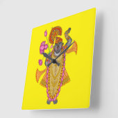 Shreenath Ji Wall Clock Vierkante Klok (Hoek)